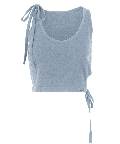 STRING KNIT VEST [SKY BLUE]