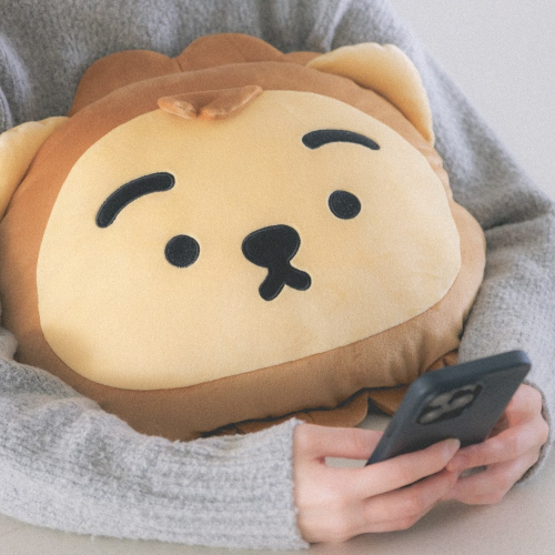 사자 페이스 모찌 쿠션
