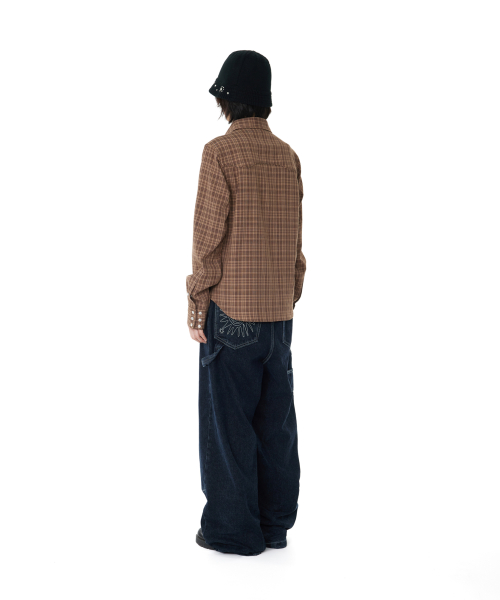 Western Check Shirts (Brown)