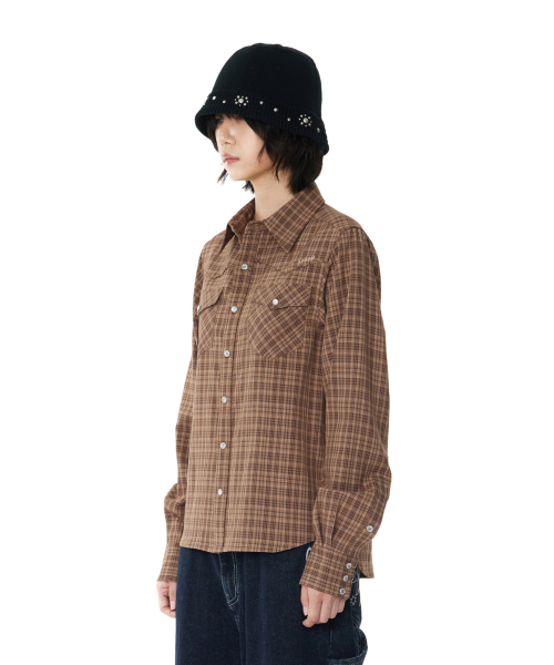 Western Check Shirts (Brown)