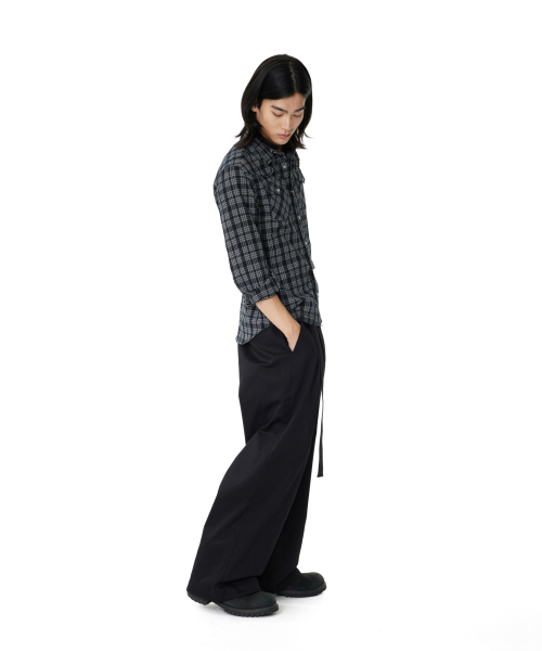 Western Check Shirts (Black)