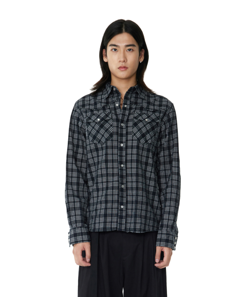 Western Check Shirts (Black)