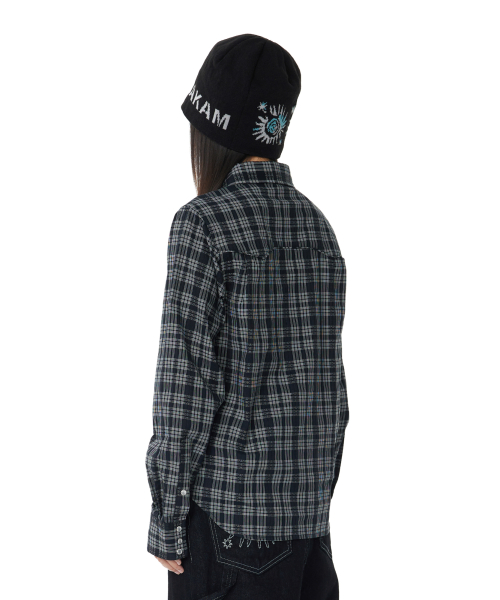 Western Check Shirts (Black)