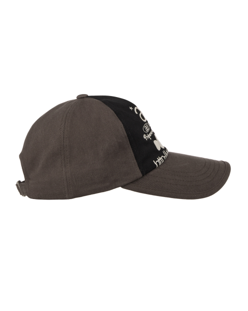 WEB LOGO 5 PANNEL BALL CAP [DARK BROWN/BLACK]