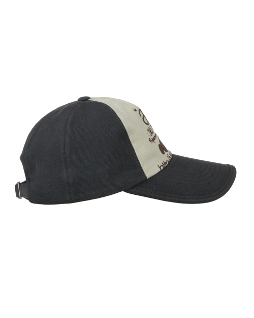 WEB LOGO 5 PANNEL BALL CAP [NAVY/IVORY]