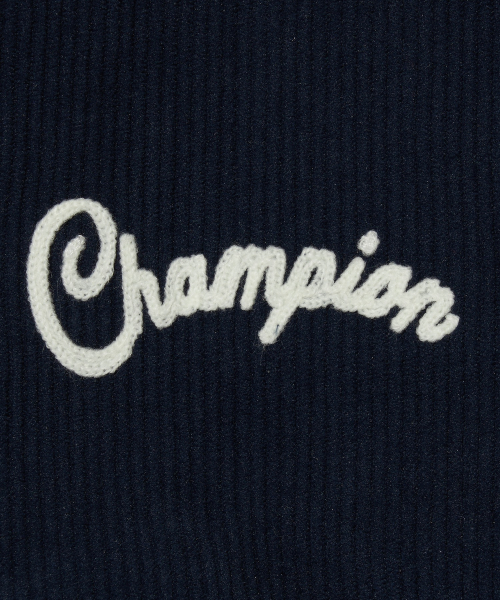 여성 코듀로이 스냅 바시티 자켓 Dark Navy