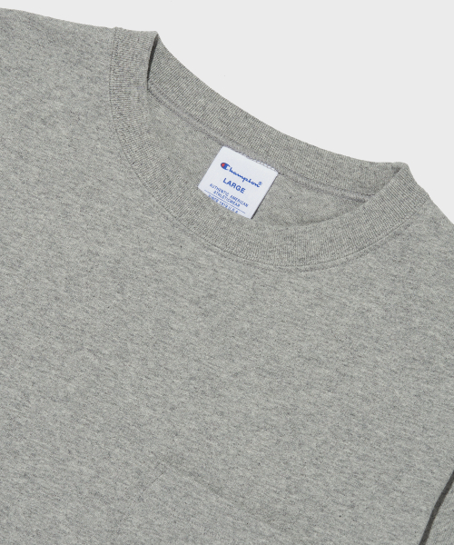 베이직 포켓 반팔 티셔츠 Normal Grey