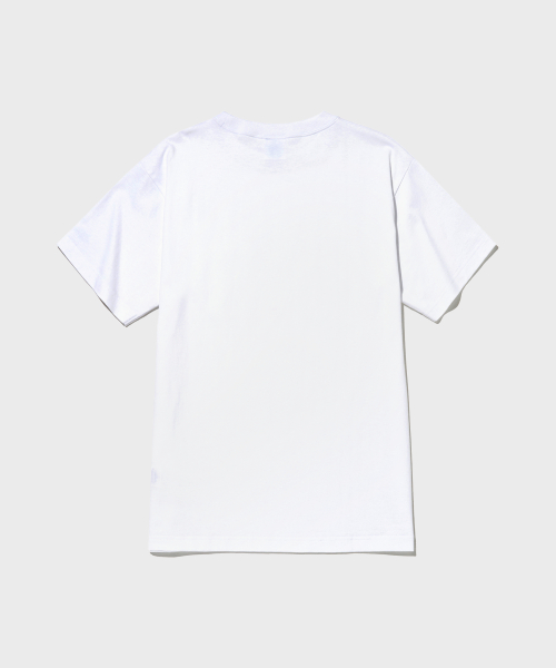 베이직 포켓 반팔 티셔츠 White