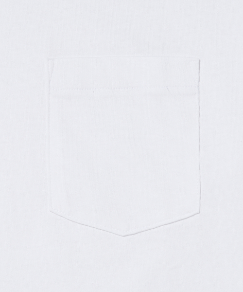 베이직 포켓 반팔 티셔츠 White