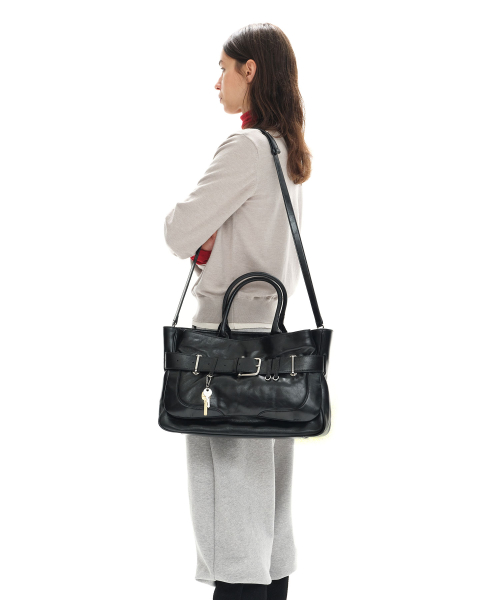 TOTE BROCLE [STONE BLACK]