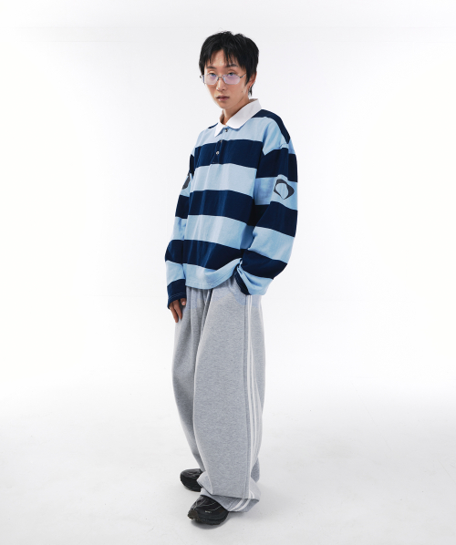 [폴라폴리스추가] 라인 트레이닝 팬츠[그레이]
