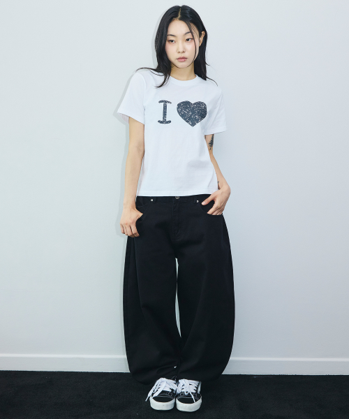 코튼 스윙 벌룬핏 팬츠[블랙]
