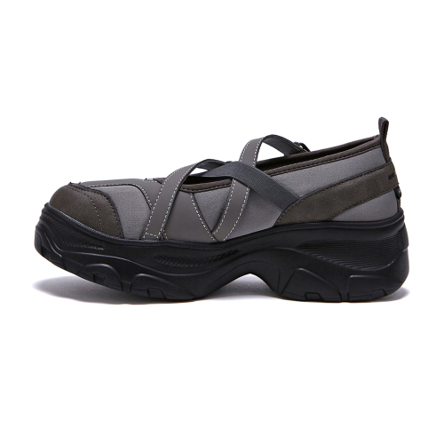 ROMITA Platform Banding Mary Jane Shoes Gray OZSQGA136G