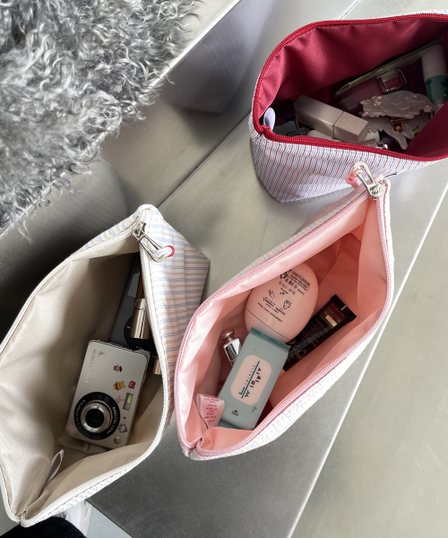 Padded Travel Pouch (Pastel Pink)