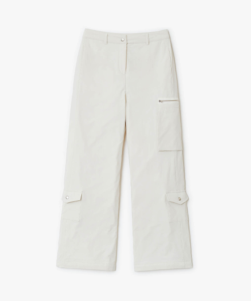 Padded Cargo Pants (CREAM)