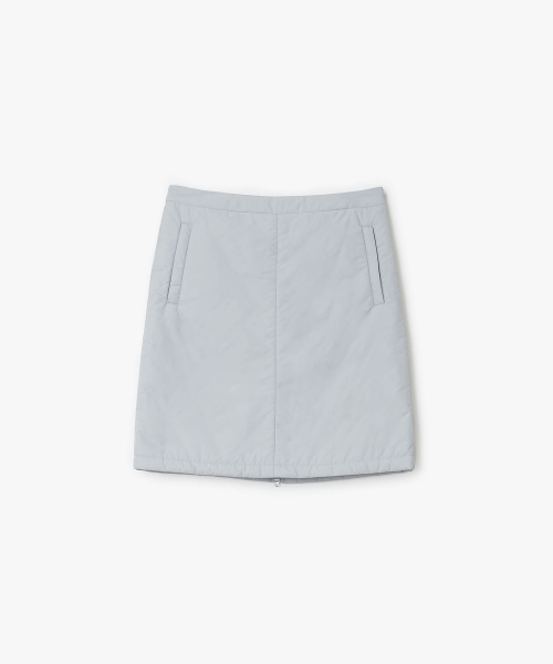 Padded Midi Skirt (LIGHT GRAY)