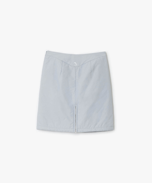 Padded Midi Skirt (LIGHT GRAY)