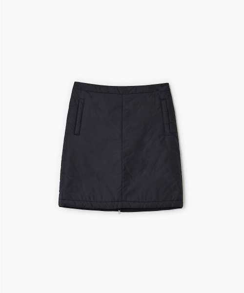 Padded Midi Skirt (BLACK)