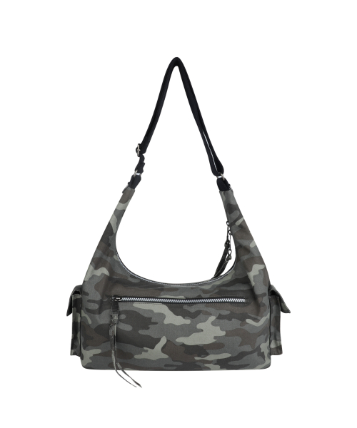 Camouflage Studded Logo Cross Bag (Khaki)