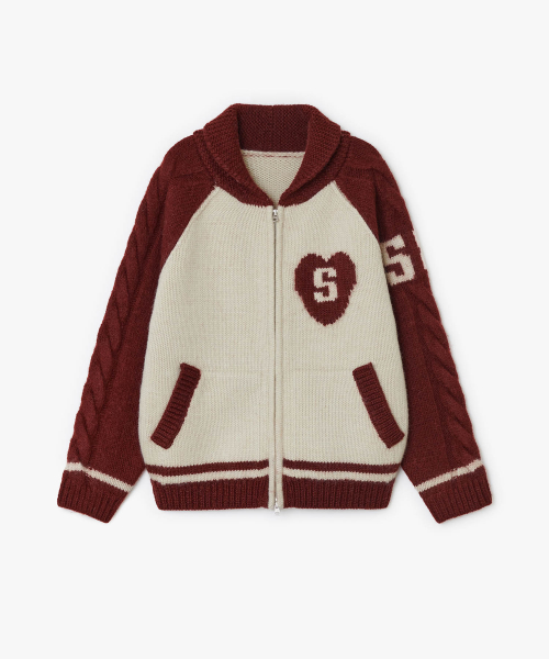 Sunburn Cowichan Cable Jacket (RED)