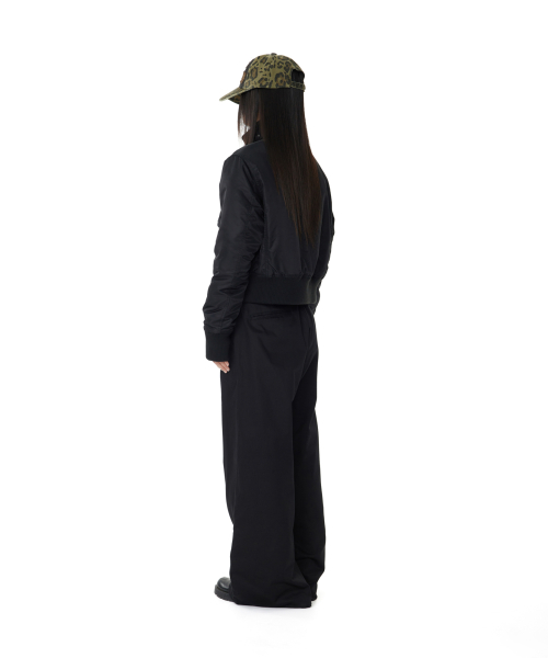 High-Neck MA-1 Jacket (Black)