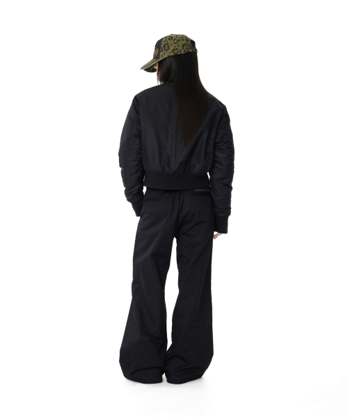 High-Neck MA-1 Jacket (Black)
