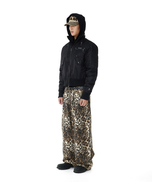 High-Neck MA-1 Jacket (Black)