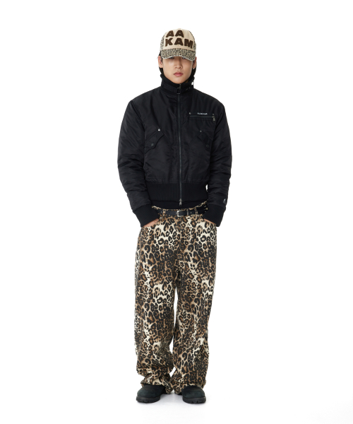 High-Neck MA-1 Jacket (Black)