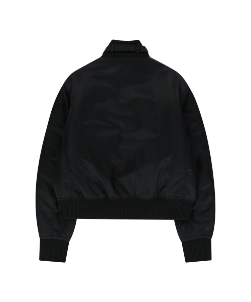 High-Neck MA-1 Jacket (Black)