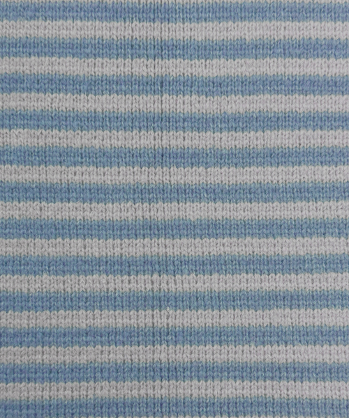 TCM mini logo stripe muffler (sky blue/grey)