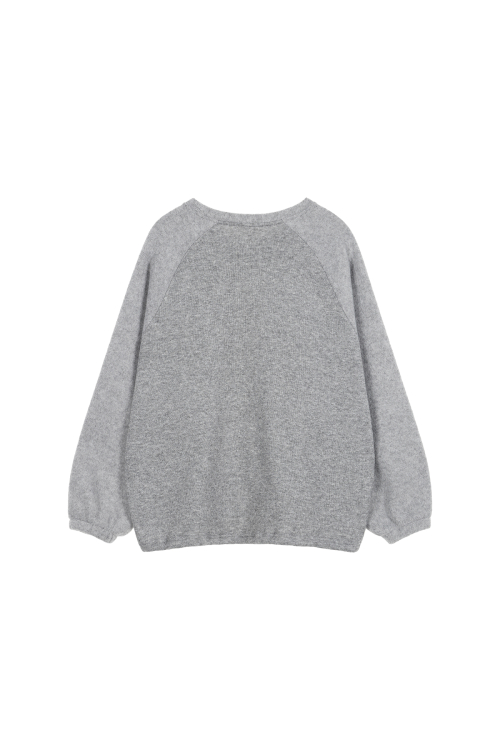 SMOOTH D LOGO SWEATSHIRTS IN GREY
