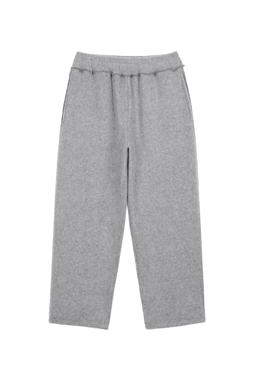 SMOOTH D LOGO KNIT PANTS IN GREY