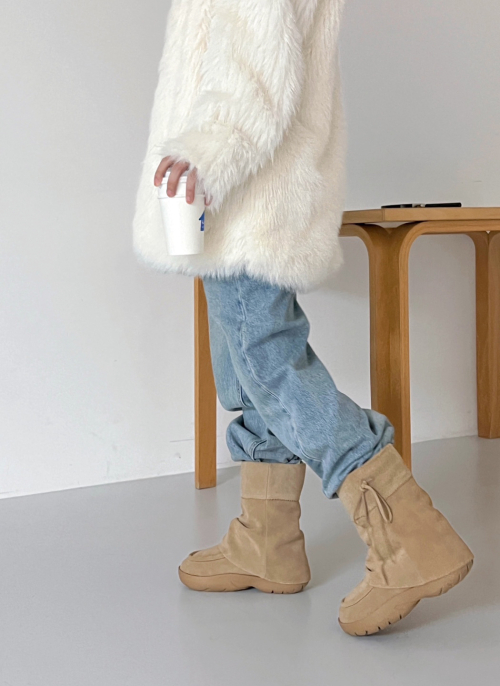 fluffy shearing boots
