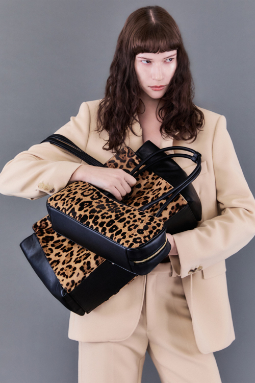 Ines Tote 42 Leopard (Black&Dark Brown)_RCBTX24648MTX