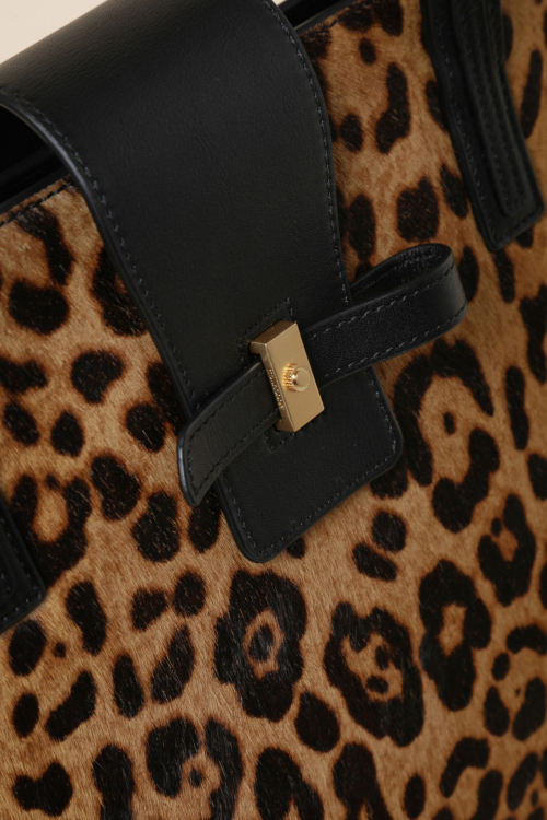 Ines Tote 42 Leopard (Black&Dark Brown)_RCBTX24648MTX