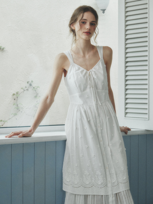 VIENNE laced sleeveless dress