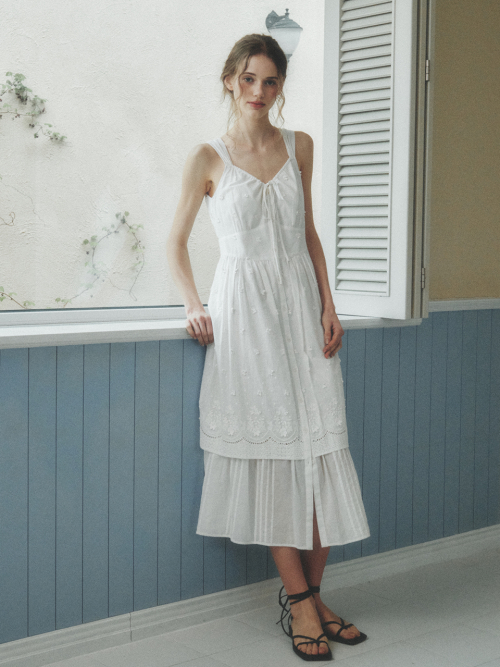 VIENNE laced sleeveless dress