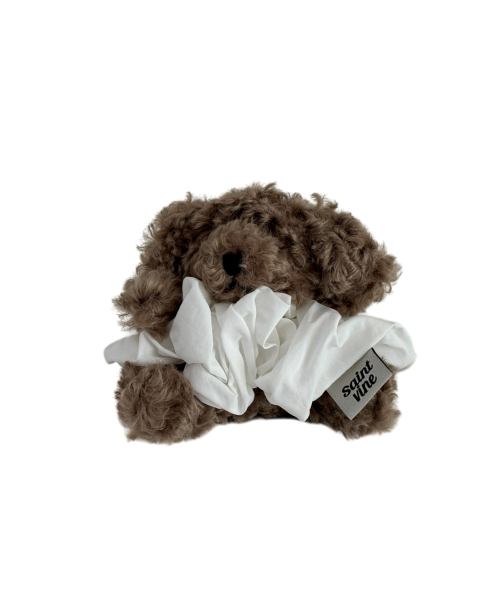 Love scrunch puppy keyring