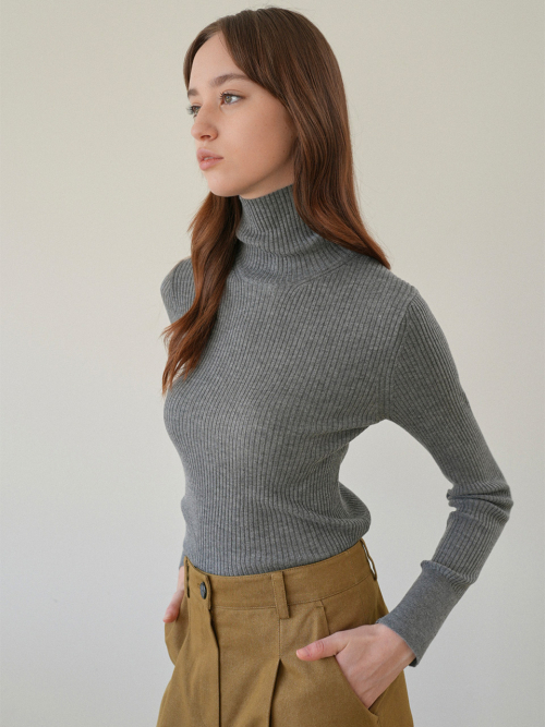 Turtleneck Basic Pullover NEK6XP918