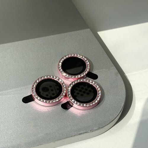 글리터 큐빅링 카메라 렌즈 보호 필름 케이스