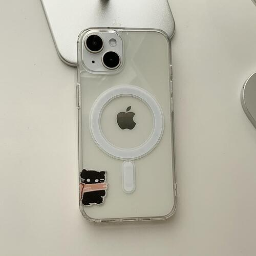 Sseomcat MagSafe Phone Case Couple Scarf