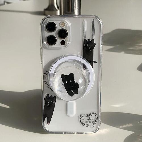 Cat Claw Doodle Heart MagSafe Phone Case