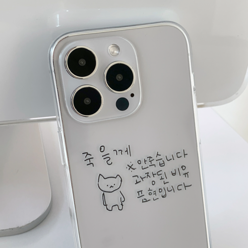 엉망 진창 마라 고앵이4 폰 케이스