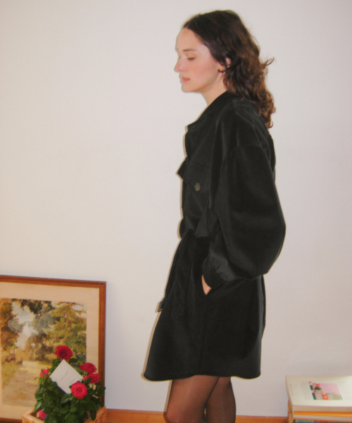 2Way Corduroy Dress_Black