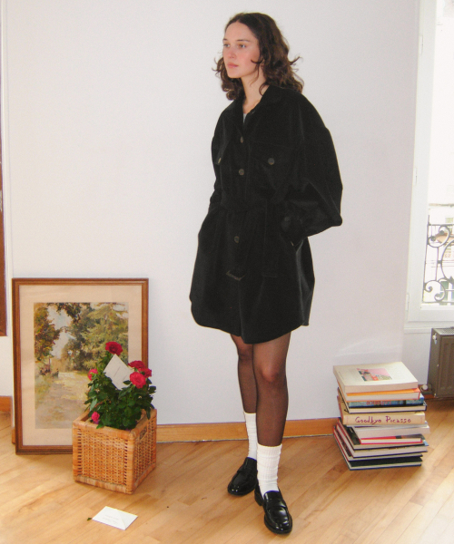2Way Corduroy Dress_Black