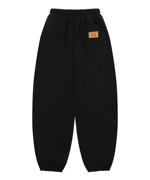 LASH METAL LOGO JOGGER SWEAT WIDE PANTS (4color)