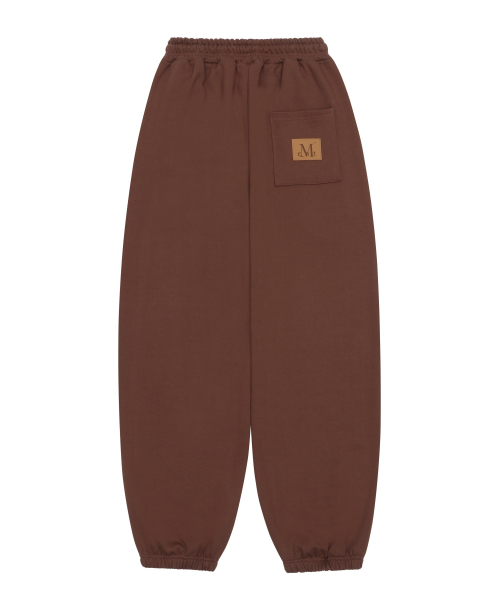 LASH METAL LOGO JOGGER SWEAT WIDE PANTS (4color)