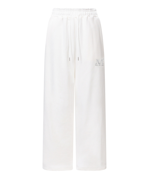 LASH METAL LOGO JOGGER SWEAT WIDE PANTS (4color)