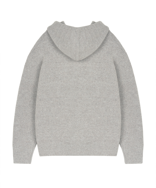 Angel Wool Hooded Knit_Gray