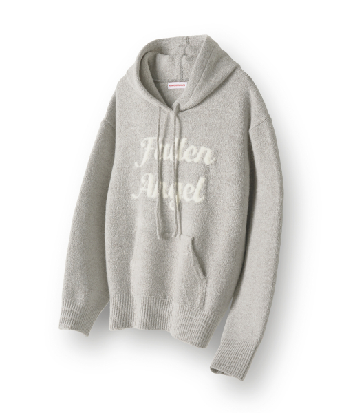 Angel Wool Hooded Knit_Gray